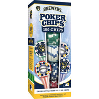 Wholesale Milwaukee Brewers 100 Piece Poker Chips