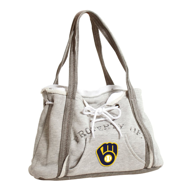 Wholesale Milwaukee Brewers Hoodie Purse Grey