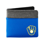 Wholesale Milwaukee Brewers Pebble BiFold Wallet NAVY