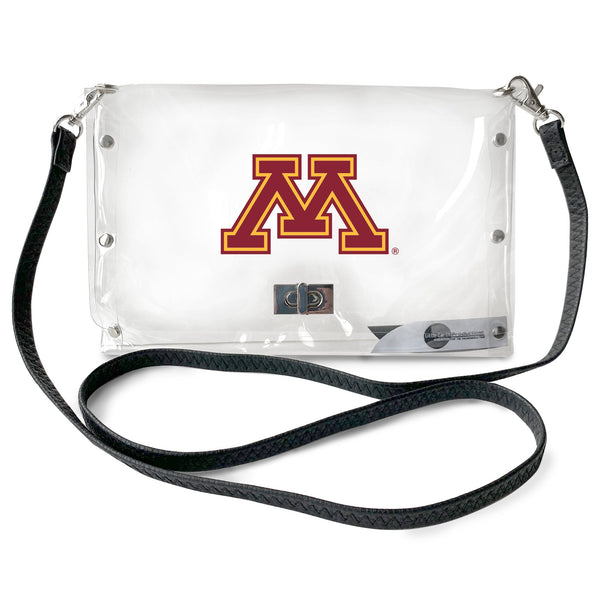 Wholesale Minnesota Golden Gophers Clear Envelope Purse STRAP