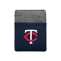 Wholesale Minnesota Twins Pebble Front Pocket Wallet Navy