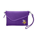 Wholesale Minnesota Vikings Fold Over Crossbody Pebble Purple