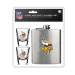 Wholesale Minnesota Vikings NFL / FSK001 - Flask Shot Glasses Set