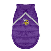 Wholesale Minnesota Vikings Pet Puffer Vest - Assorted Sizes