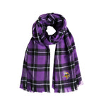 Wholesale Minnesota Vikings Plaid Blanket Scarf PR-BLK