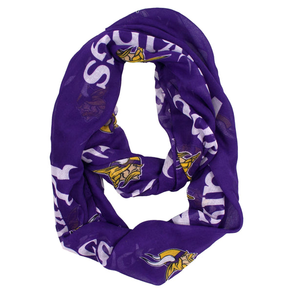 Wholesale Minnesota Vikings Sheer Infinity Scarf