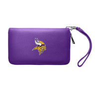 Wholesale Minnesota Vikings Zip Organizer Wallet Pebble Purple