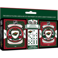 Wholesale Minnesota Wild - 2-Pack Playing Cards & Dice Set