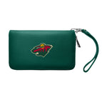 Wholesale Minnesota Wild Zip Organizer Wallet Pebble Green