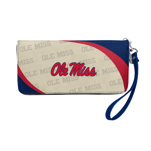 Wholesale Mississippi Ole Miss Rebels Curve Zip Organizer Wallet