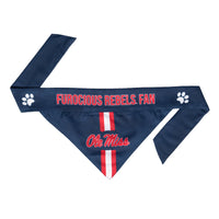 Wholesale Mississippi Ole Miss Rebels Pet Bandana- Assorted Sizes