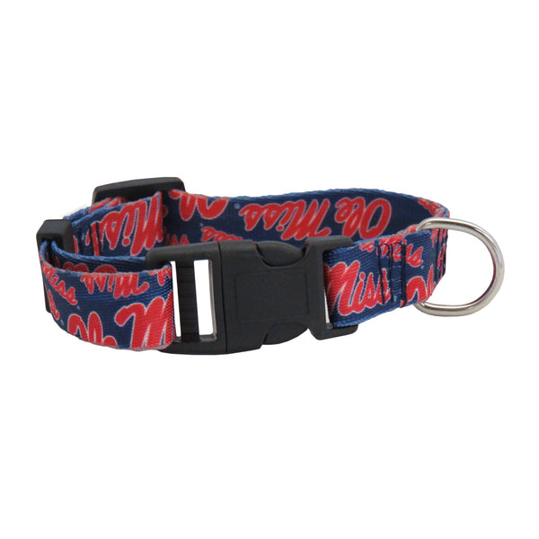 Wholesale Mississippi Ole Miss Rebels Pet Team Collar- Assorted Sizes