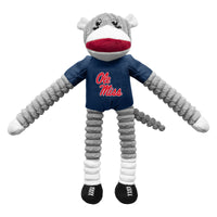 Wholesale Mississippi Ole Miss Rebels Team Sock Monkey Pet Toy