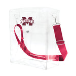 Wholesale Mississippi State Bulldogs Clear Ticket Satchel Alt