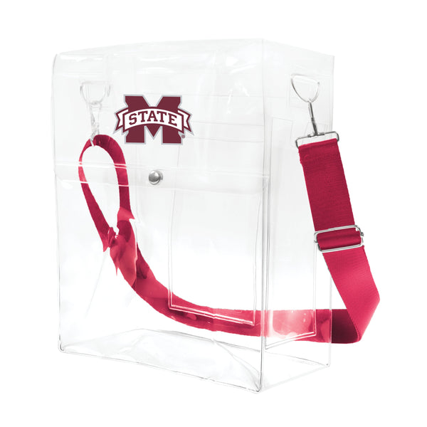 Wholesale Mississippi State Bulldogs Clear Ticket Satchel Alt