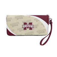 Wholesale Mississippi State Bulldogs Curve Zip Organizer Wallet