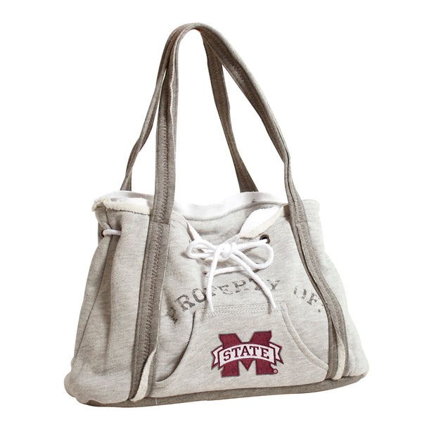 Wholesale Mississippi State Bulldogs Hoodie Purse Grey