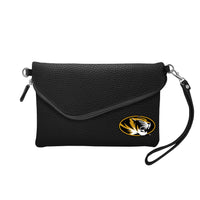 Wholesale Missouri Tigers Fold Over Crossbody Pebble Black