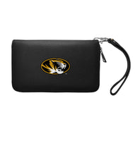 Wholesale Missouri Tigers Zip Organizer Wallet Pebble Black