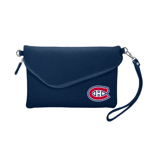 Wholesale Montreal Canadiens Fold Over Crossbody Pebble Light Red