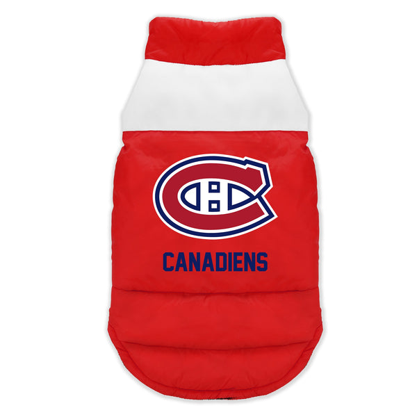 Wholesale Montreal Canadiens Pet Parka Puff Vest