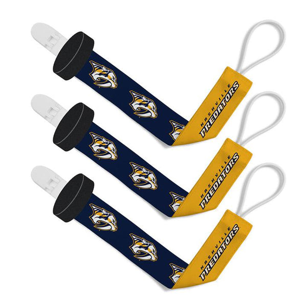 Wholesale Nashville Predators - Pacifier Clip 3-Pack