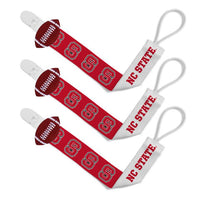 Wholesale NC State Wolfpack - Pacifier Clip 3-Pack