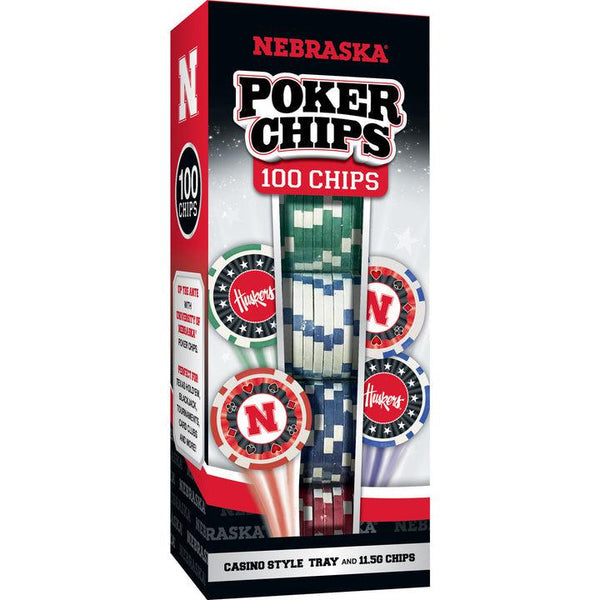 Wholesale Nebraska Cornhuskers 100 Piece Poker Chips