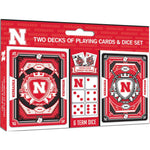 Wholesale Nebraska Cornhuskers - 2-Pack Playing Cards & Dice Set