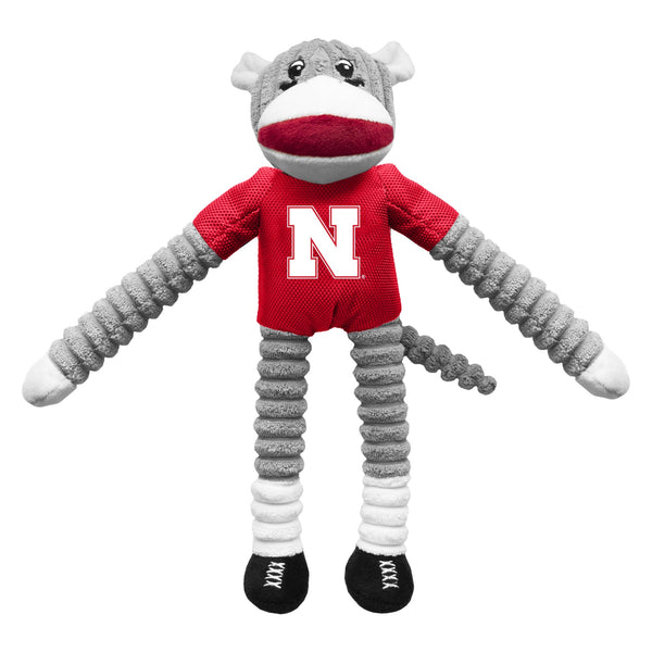 Wholesale Nebraska Cornhuskers Team Sock Monkey Pet Toy