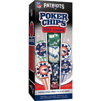 Wholesale New England Patriots 100 Piece Poker Chips