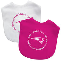 Wholesale New England Patriots - Baby Bibs 2-Pack - Pink Set