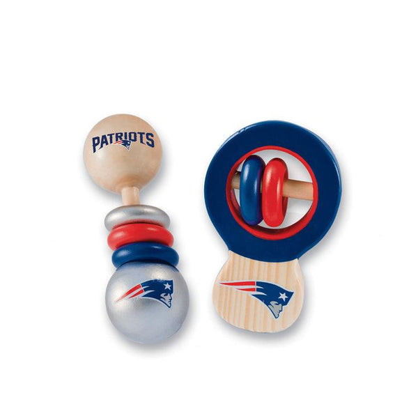 Wholesale New England Patriots - Baby Rattles 2-Pack