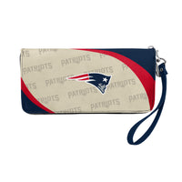 Wholesale New England Patriots Curve Zip Organizer Wallet