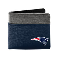 Wholesale New England Patriots Pebble BiFold Wallet NAVY