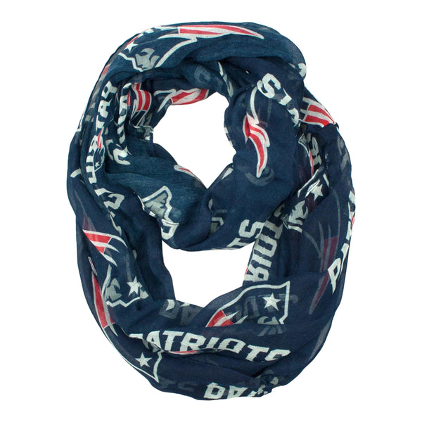 Wholesale New England Patriots Sheer Infinity Scarf