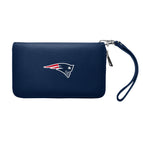 Wholesale New England Patriots Zip Organizer Wallet Pebble Navy