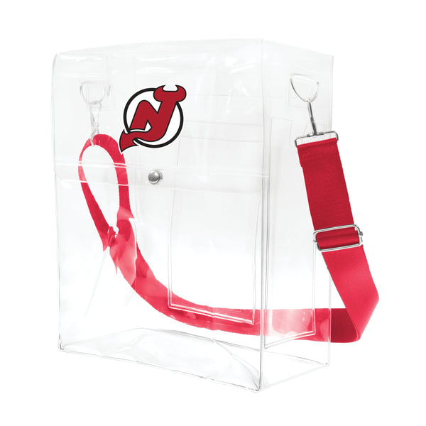 Wholesale New Jersey Devils Clear Ticket Satchel Alt