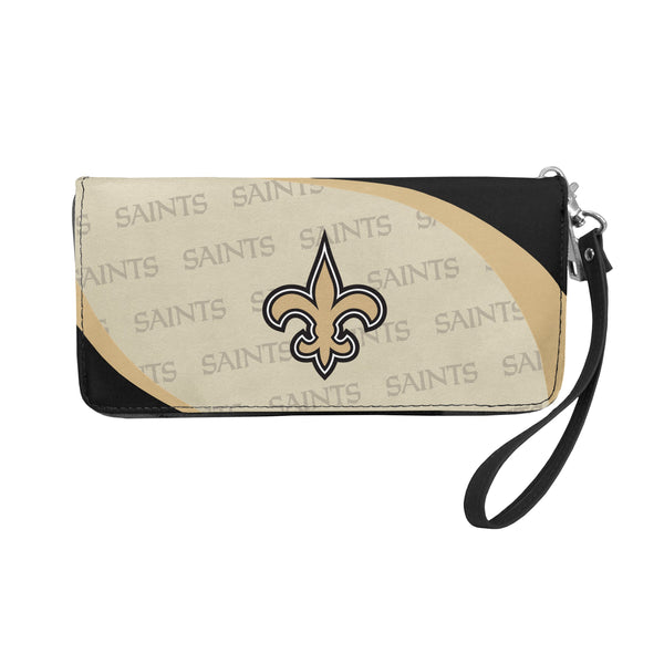 Wholesale New Orleans Saints Curve Zip Organizer Wallet