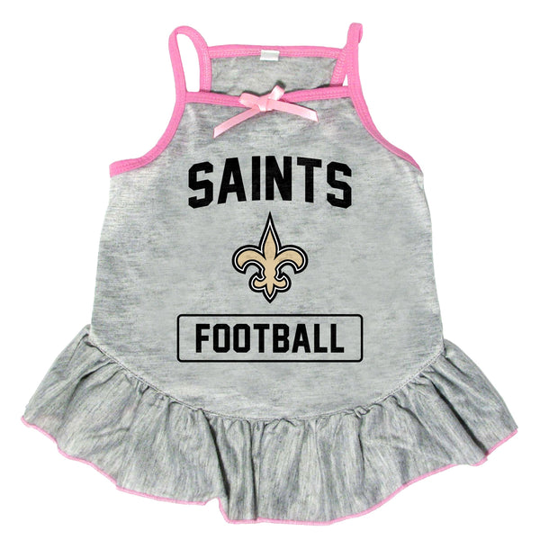 Wholesale New Orleans Saints Pet Dress Grey Type- Assorted Sizes