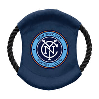 Wholesale New York City FC Team Flying Disc Pet Toy .