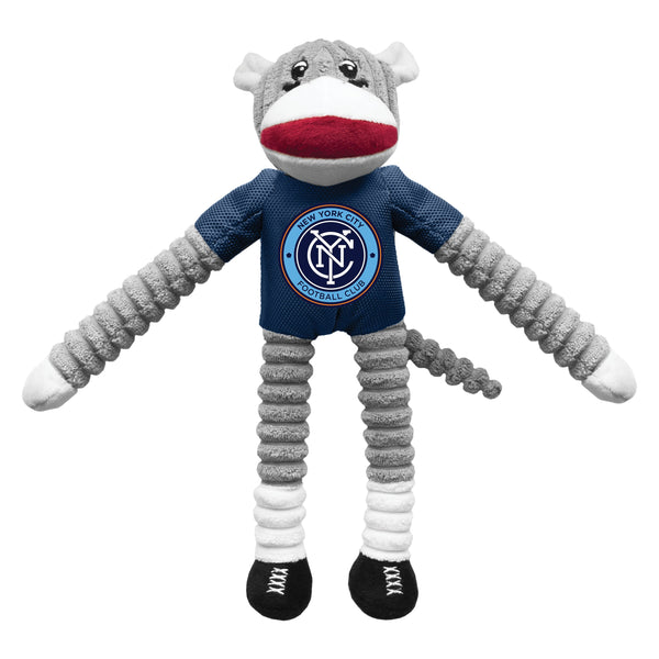 Wholesale New York City FC Team Sock Monkey Pet Toy Soccer