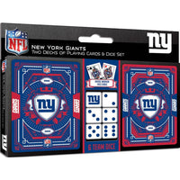 Wholesale New York Giants - 2-Pack Playing Cards & Dice Set