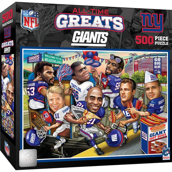 Wholesale New York Giants - All Time Greats 500 Piece Jigsaw Puzzle