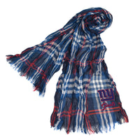 Wholesale New York Giants Crinkle Scarf Plaid Navy/Red