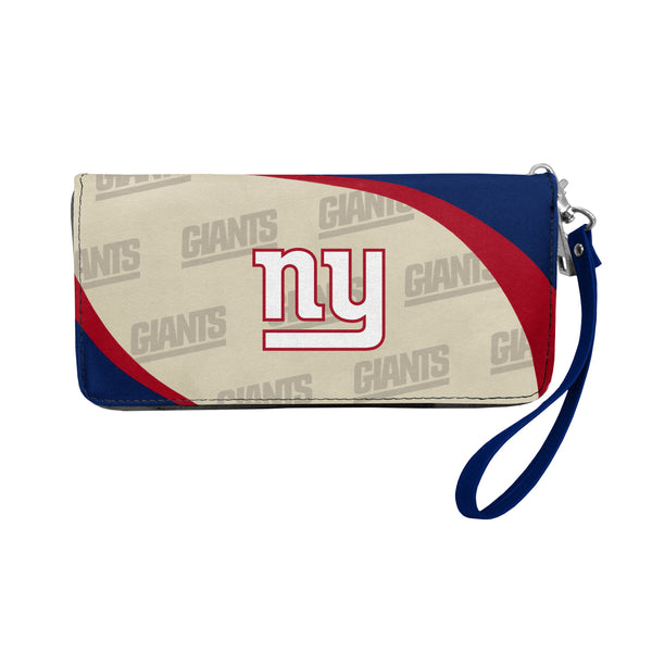 Wholesale New York Giants Curve Zip Organizer Wallet