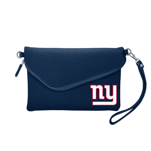 Wholesale New York Giants Fold Over Crossbody Pebble Navy