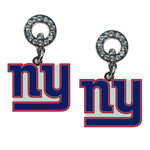 Wholesale New York Giants NFL / EAR006 - Rhinestone Earrings