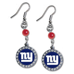 Wholesale New York Giants NFL / EAR007 - Rhinestone Dangle Earrings