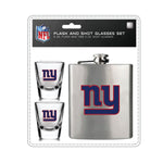 Wholesale New York Giants NFL / FSK001 - Flask Shot Glasses Set